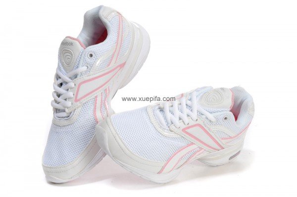 Reebok锐步easytone 2012新款1010跑步鞋白粉红色 女