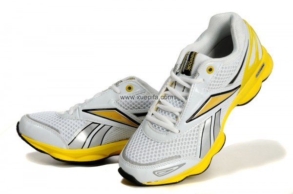 Reebok锐步runtone 2012新款1015跑步鞋白黄色 男