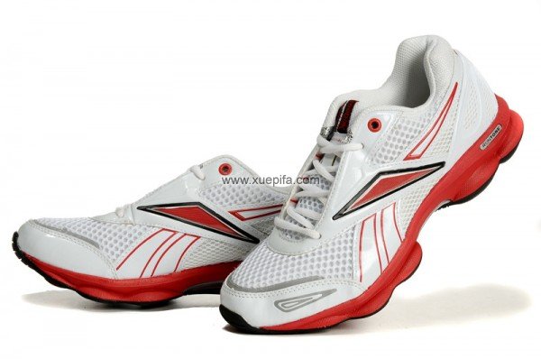 Reebok锐步runtone 2012新款1015跑步鞋白红色 男