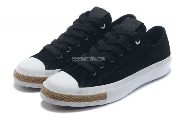 Converse匡威迪士尼珍藏版 2012新款反毛皮低帮黑白色 男女