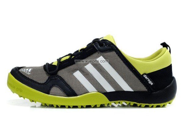 阿迪跑鞋 2012新款潮流20998网面黑黄色 男女