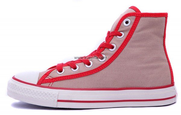 Converse匡威海外版 复古派队红色高帮 女