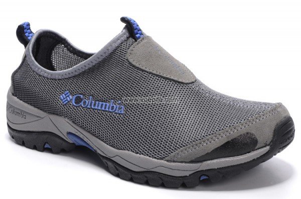 Columbia哥伦比亚户外涉水鞋 2012新款网面透气灰蓝 男