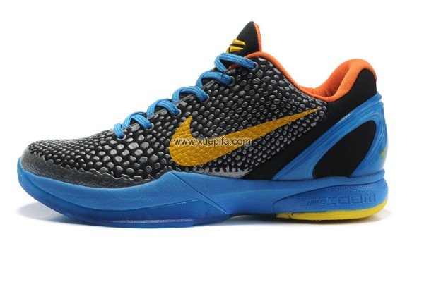 Nike耐克科比6代篮球鞋 2012新款蛇心莫测灰黑金 男