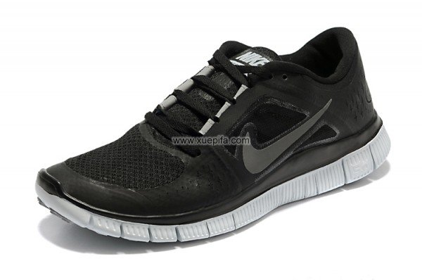 Nike耐克赤足跑鞋 夏季新款三代 5.0黑灰 男