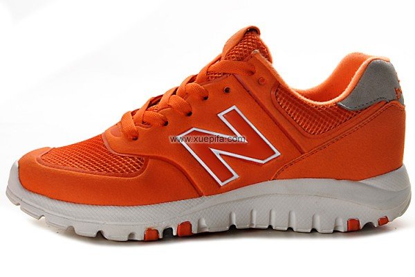 NewBalance新百伦透气网跑鞋 夏季透气MS77橘色 男女