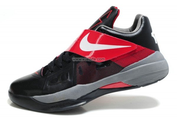 Nike耐克杜兰特篮球鞋 四代战靴黑红 男
