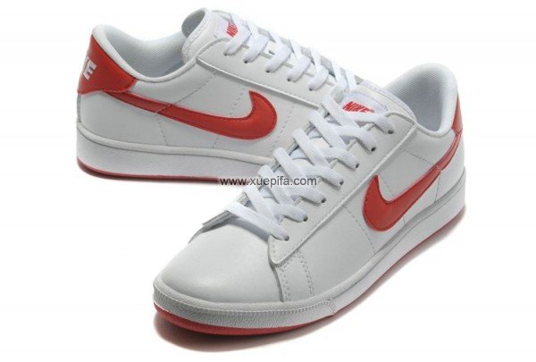 Nike耐克潮流鞋 908皮面白红 男