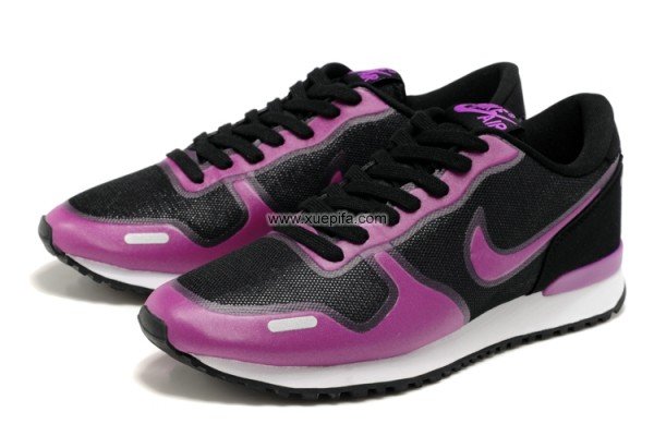Nike耐克慢跑鞋 2012 Air Vortex Fuse黑紫 男