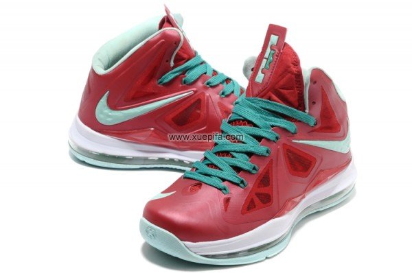Nike耐克詹姆斯篮球鞋 2012新款10代红月 男