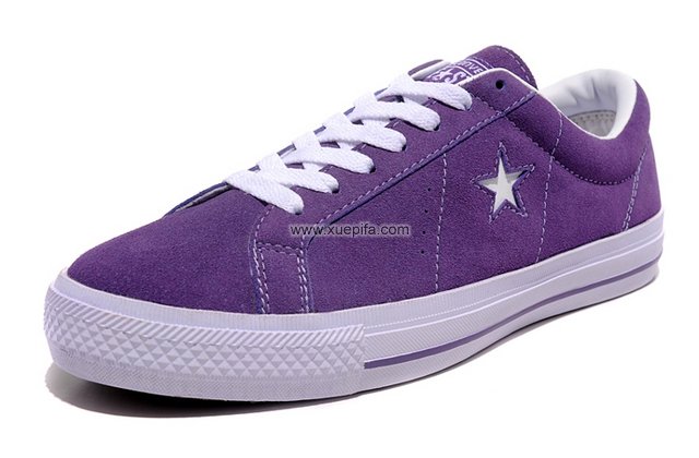Converse匡威木村 反毛皮one star紫色 男女