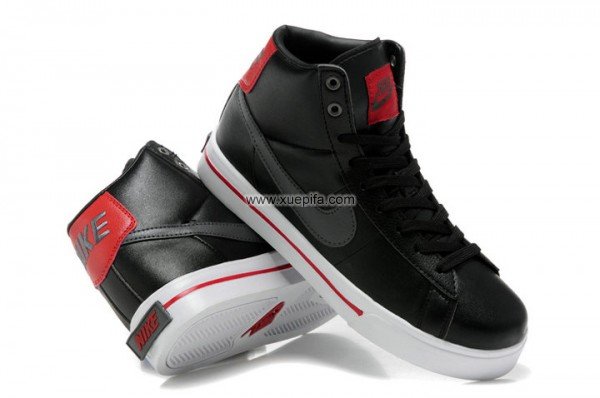 Nike耐克文化鞋 2012新款902高帮黑灰红 男