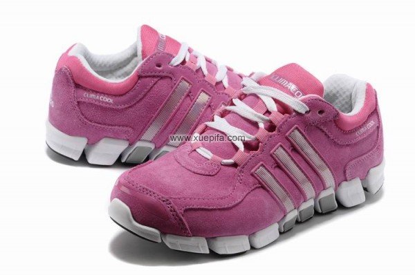 Adidas阿迪毛毛虫跑鞋 2012新款四代反毛皮桃红 女