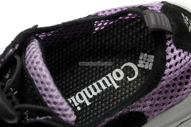 哥伦比亚网布鞋 2012夏季休闲紫色 女