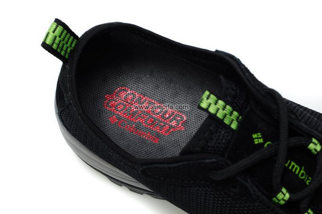 哥伦比亚网布鞋 2012夏季透气黑绿 男