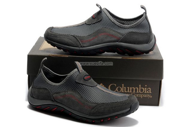 哥伦比亚网布鞋 2012新款户外灰色 男女
