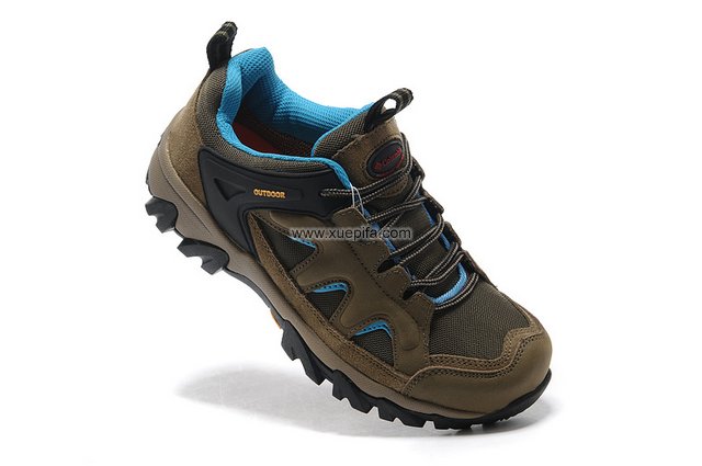 哥伦比亚登山鞋 2012新款徒步卡其蓝 女
