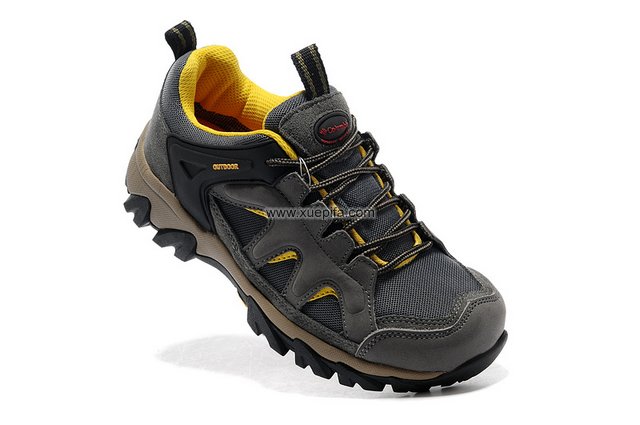 哥伦比亚登山鞋 2012新款徒步灰黄 女