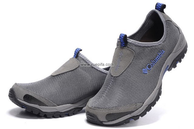哥伦比亚网布鞋 2012热销升级版灰蓝 男