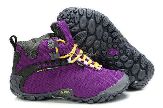 迈乐登山鞋 2012新款夏季头层皮紫色 女