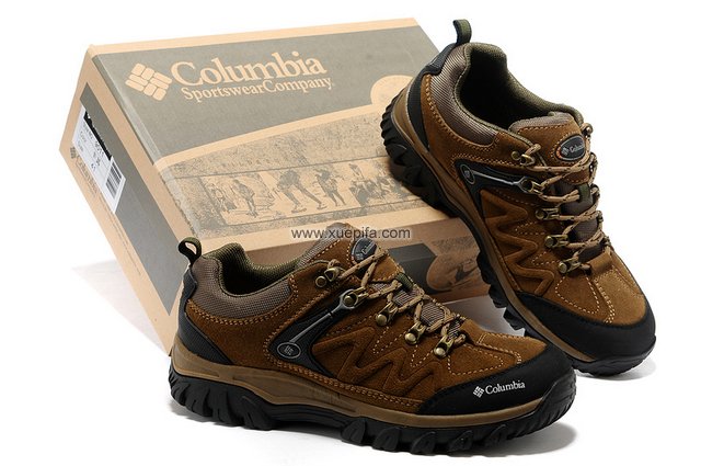 哥伦比亚登山鞋 2012新款徒步棕色 男