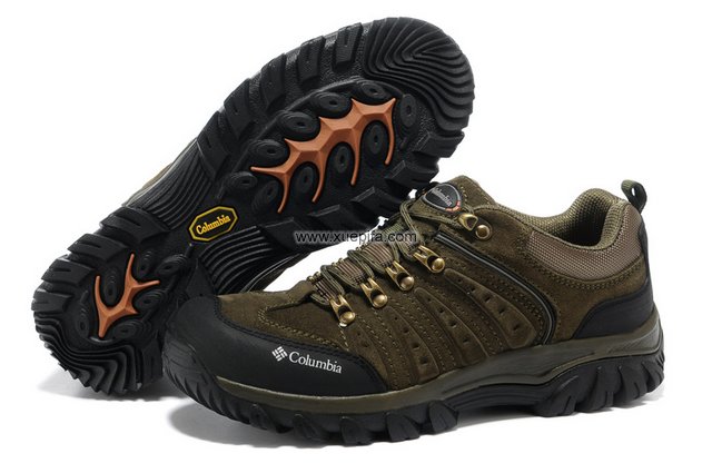 哥伦比亚登山鞋 2012新款户外运动墨绿色 男