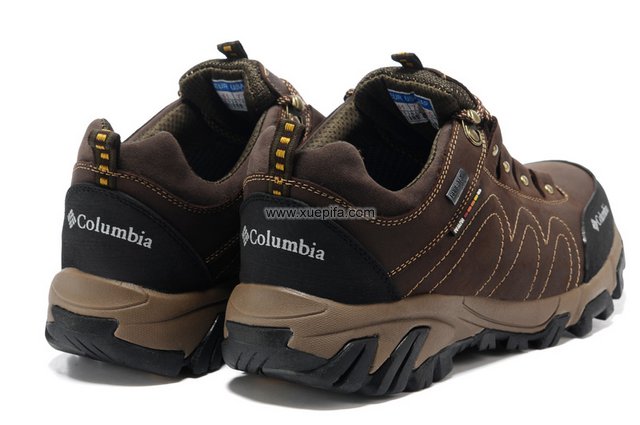 哥伦比亚登山鞋 新款2012疯马皮暗棕 男