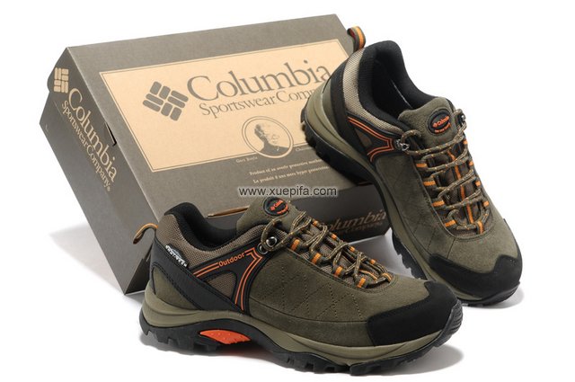 哥伦比亚登山鞋 2012新款绿色 男女