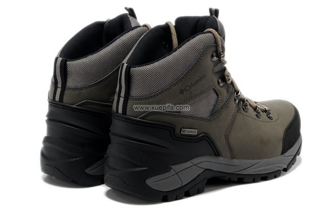 哥伦比亚登山靴 2012新款高帮防水灰色 男