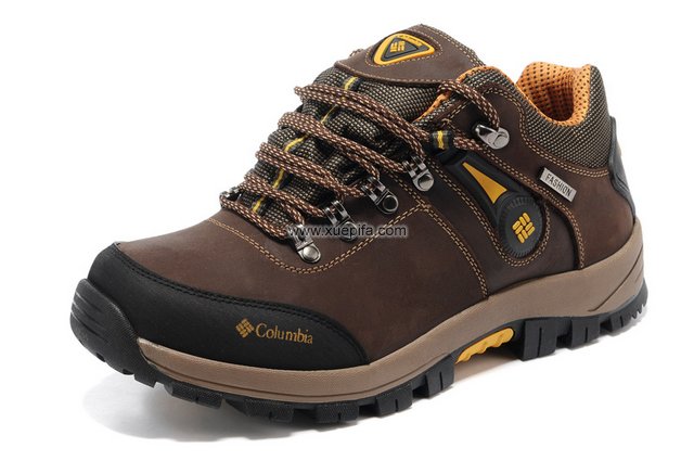 哥伦比亚登山鞋 2012新款疯马皮暗棕 男