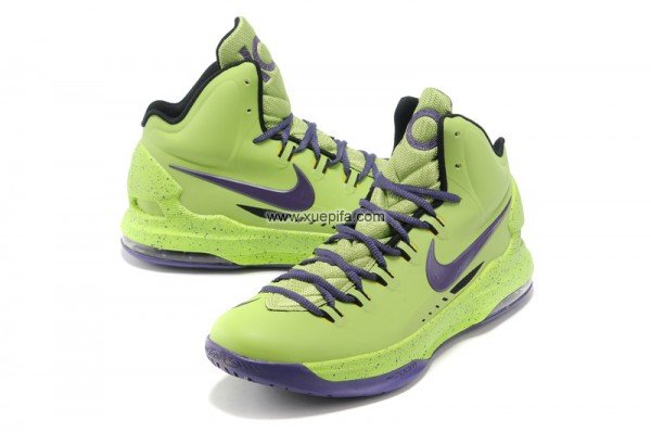 杜兰特篮球鞋 5代荧光绿紫 554988-305 男