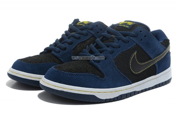 Dunk板鞋 早春滑板鞋斯佰丁深蓝黑低帮 男