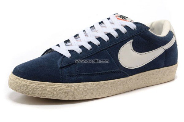 开拓者 BLAZER LOW PRM复古深蓝白 男女