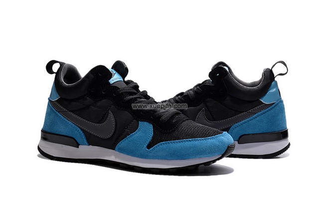 华夫鞋高帮天蓝黑 男女