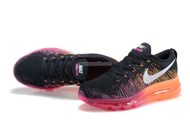 Air max跑鞋2014全气垫620659-015黑桃红 男女