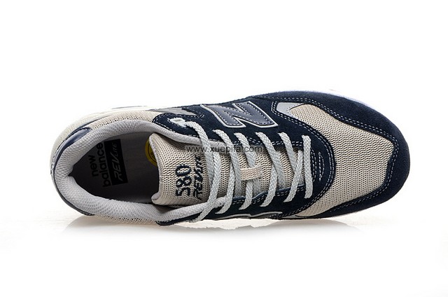 新百伦580NV猪巴革海军兰 男女