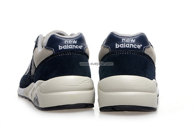 新百伦580NV猪巴革海军兰 男女