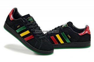 Adidas阿迪三叶草校园板鞋 2010新款红绿灯 男