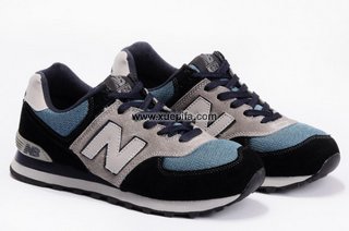 NewBalance新百伦574跑步鞋 黑灰蓝 男