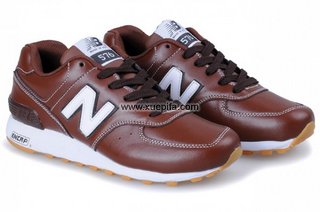 NewBalance新百伦576跑步鞋 浅棕白 男