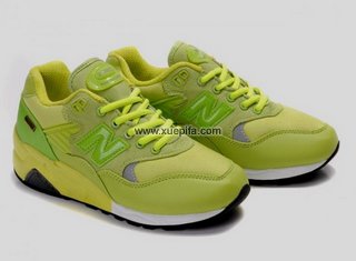 NewBalance新百伦580跑步鞋 萤黄绿 情侣