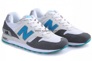 NewBalance新百伦1300跑步鞋 白灰绿 男