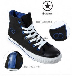 Converse匡威藤原浩闪电 三代海外版冬款黑蓝高帮 情侣