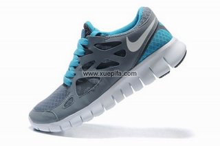 Nike耐克赤足跑鞋 2011新款free run二代刘翔灰玉 情侣