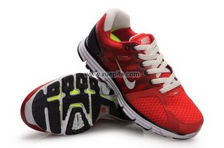 Nike耐克登月跑鞋 2011新款科技5代红白 男