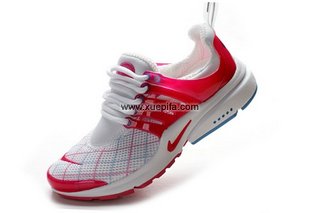 耐克王跑鞋 2010新款雕刻白红玉 女