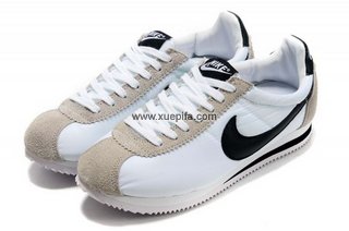 Nike耐克阿甘鞋 2011新款网布白黑 情侣