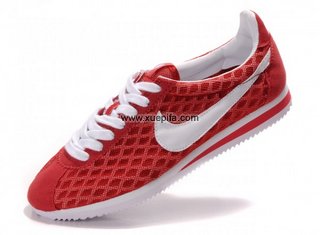 Nike耐克阿甘鞋 2011新款网面红白 情侣