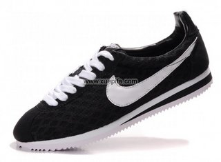 Nike耐克阿甘鞋 2011新款网面黑白 情侣