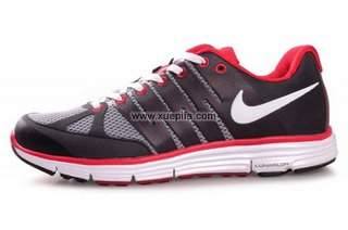 Nike耐克登月跑鞋 2011新款二代加强版灰红 男